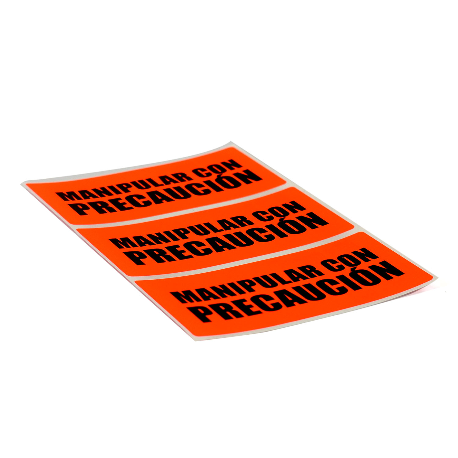 Etiquetas adhesivas 100 x 50 ´manipular con precauición´ (500 unid)